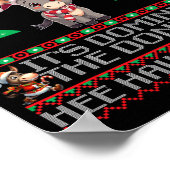 Funny Christmas Italian Christmas Donkey Dominic T ポスター (角)