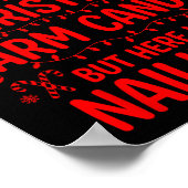 Funny Christmas Its Not Easy Being My Wife's Arm C ポスター (角)