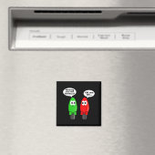 Funny Christmas Lights Joke Light Bulb Working Off マグネット (インサイチュ (食洗機))