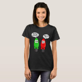 Funny Christmas Lights Joke Light Bulb Working Off Tシャツ (正面フル)