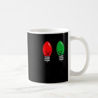 Funny Christmas Lights Pun Working Over Holidays_  コーヒーマグカップ