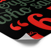 Funny Christmas Meme 6-7 Naughty List Humor Outfit ポスター (角)