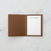 Funny Christmas moose add message シーズンカード (内部)