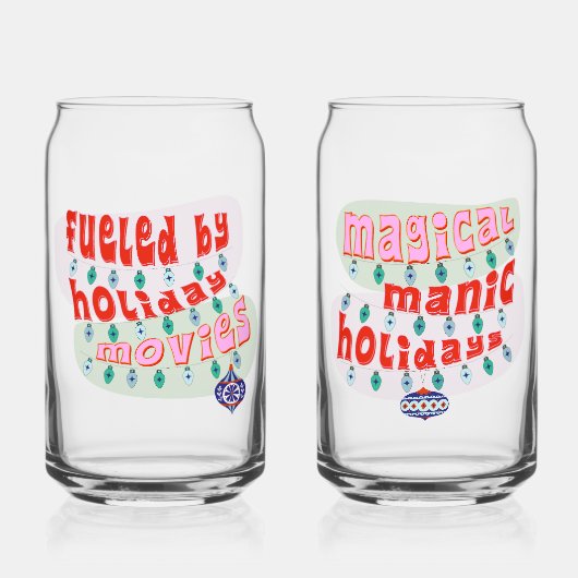 Funny Christmas Movies Channel Holiday Gift ガラス缶 (正面)