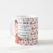 Funny Christmas Mug Best Friend "Dear Santa" コーヒーマグカップ (正面左)