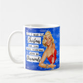 Funny Christmas Mug Best Friend "Give me Diamonds" コーヒーマグカップ (左)