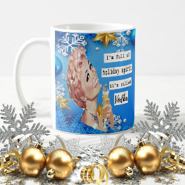 Funny Christmas Mug Best Friend "Holiday Spirit" コーヒーマグカップ