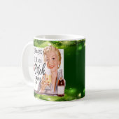 Funny Christmas Mug Best Friend "Naughty / Nice?" コーヒーマグカップ (正面左)