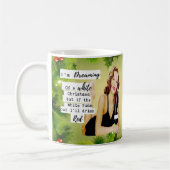 Funny Christmas Mug Best Friend "White Christmas" コーヒーマグカップ (左)