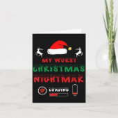 Funny Christmas My Worst For Gamers  カード (正面)