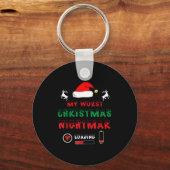 Funny Christmas My Worst For Gamers キーホルダー (正面)