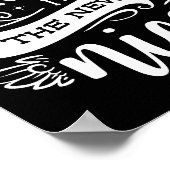 Funny Christmas Naughty Is The New Nice Monogram T ポスター (角)