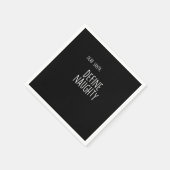 Funny Christmas Naughty Nice Santa Checklist  スタンダードカクテルナプキン (角)