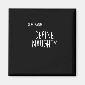 Funny Christmas Naughty Nice Santa Checklist  マグネット (正面)