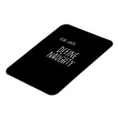 Funny Christmas Naughty Nice Santa Checklist  マグネット (左側)