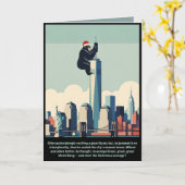 Funny Christmas New York カード (黄色い花)