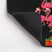 Funny Christmas Nk Flamingo Tree Holiday Bird Love マウスパッド (コーナー)