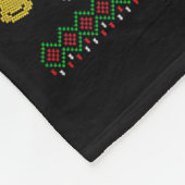 Funny Christmas Nurse Did You Try Icing It_ Ginger フリースブランケット (角)