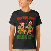 Funny Christmas Nurse Did You Try Icing It_ Ginger Tシャツ (正面)