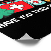 Funny Christmas Nurse Have You Tried Icing It Ging ポスター (角)