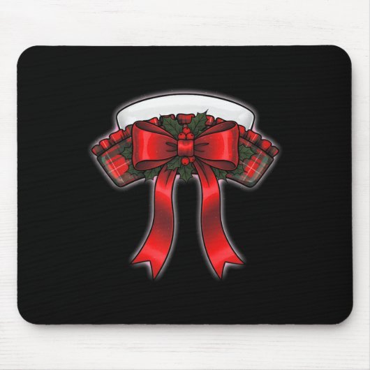 Funny Christmas Nurse Nursing Cap Women Girls  マウスパッド (正面)