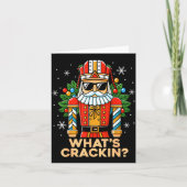 Funny Christmas Nutcracker Men Kids Teen Boys What カード (正面)