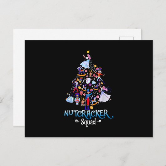 Funny Christmas Nutcracker Squad Ballet Dance Kids ポストカード (正面/裏面)