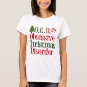 Funny Christmas Obsession Cute Women's Holiday Tシャツ (正面)