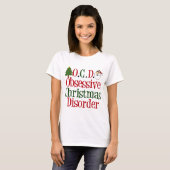 Funny Christmas Obsession Cute Women's Holiday Tシャツ (正面フル)