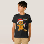 Funny Christmas Oh Snap Gingerbread Man Cookie X M Tシャツ (正面フル)