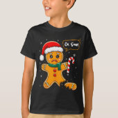 Funny Christmas Oh Snap Gingerbread Man Cookie X M Tシャツ (正面)