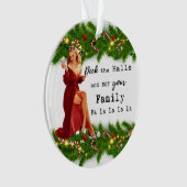 Funny Christmas Ornament Retro Best Friend Deck オーナメント (正面)