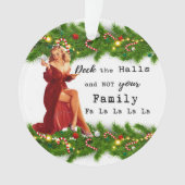 Funny Christmas Ornament Retro Best Friend Deck オーナメント (正面)