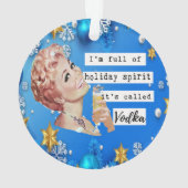 Funny Christmas Ornament Retro Best Friend Spirit オーナメント (裏面)