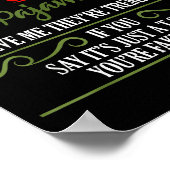 Funny Christmas Pajamas Donald Trump Gag Joke Pjs ポスター (角)