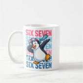 Funny Christmas Penguin Dabbing Xmas Dab Six Seven コーヒーマグカップ (左)
