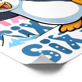 Funny Christmas Penguin Dabbing Xmas Dab Six Seven ポスター (角)