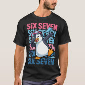 Funny Christmas Penguin Dabbing Xmas Dab Six Seven Tシャツ (正面)