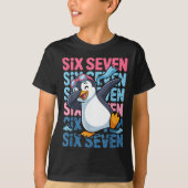 Funny Christmas Penguin Dabbing Xmas Dab Six Seven Tシャツ (正面)