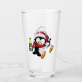 Funny Christmas Penguin Glass タンブラーグラス (正面)