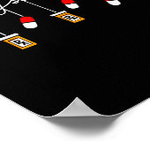 Funny Christmas Pharmacy Phrase Merry Scriptsmas C ポスター (角)