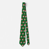 Funny Christmas Photo Face Santa Hat Gift Neck Tie ネクタイ (正面)