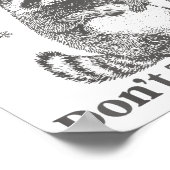 Funny Christmas Raccoon Feral And Pregnant Don't T ポスター (角)