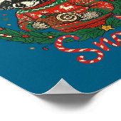 Funny Christmas Raccoon Shirt I'm Just Here For Th ポスター (角)