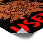 Funny Christmas Reindeer They Used To Laugh &amp;  ポスター (角)