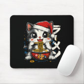 Funny Christmas Santa Cat Ramen Japanese Kawaii An マウスパッド (マウス)