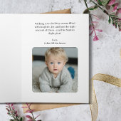 Funny Christmas Santa on Airplane and Photo  カード