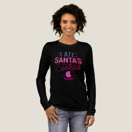 Funny Christmas Santa's Cookie トライブレンドTシャツ