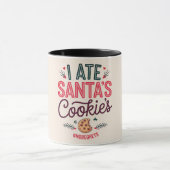 Funny Christmas Santa's Cookie Coffee Mug マグカップ (中央)