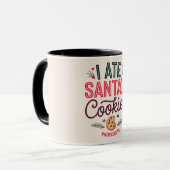 Funny Christmas Santa's Cookie Coffee Mug マグカップ (正面左)